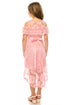 Girls High-Low Floral Lace Overlay Flower Girl Dress 4-14 - SophiasStyle.com
